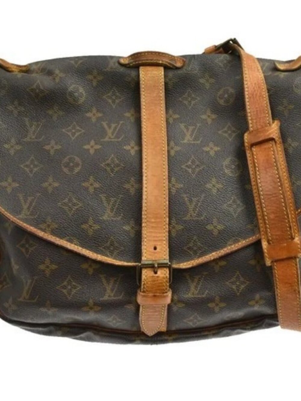 Best06 LOUIS VUITTON SAUMUR 35 MESSENGER SHOULDER BAG M42254 882VI YQ09450